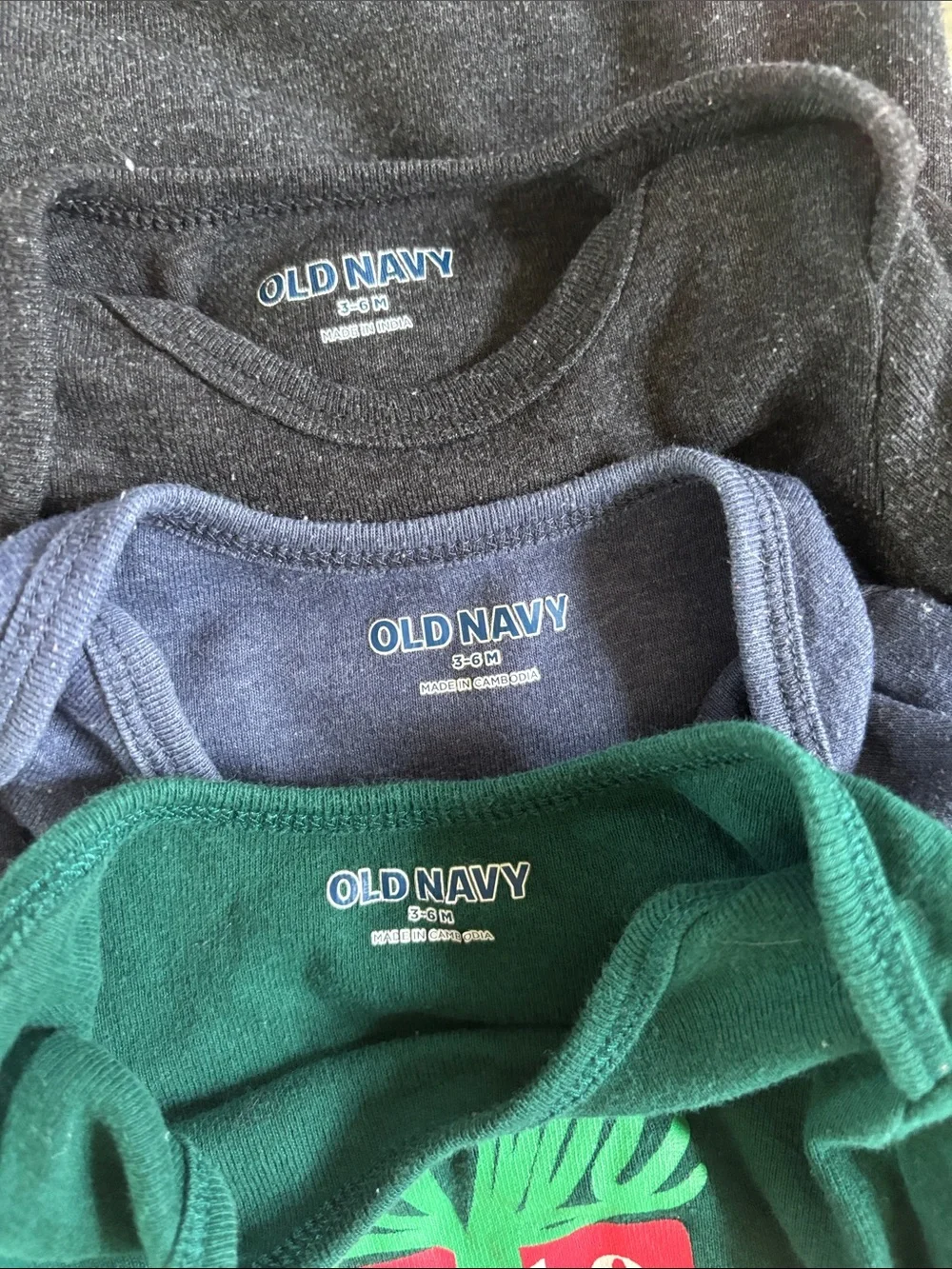 3-6M 8 Baby Boy Long Sleeve Onesie Bundle